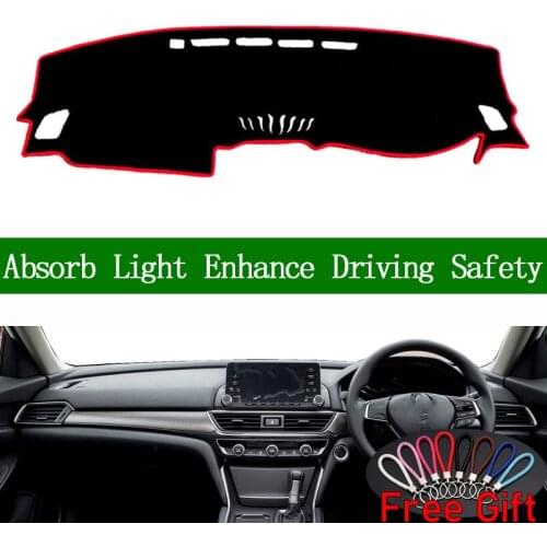 For Honda inspire 2019 Right Hand Drive Dashboard Cover Car Stickers Sun Shade Dash Mat Carpet Interior Accessories