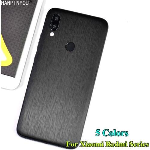 For Xiaomi Redmi 7 Note 7 Note7 7Pro Pro Y3 Rear Cover Back Brushed Metal Decal Skin Protective Film Wire Drawing Sticker Guard