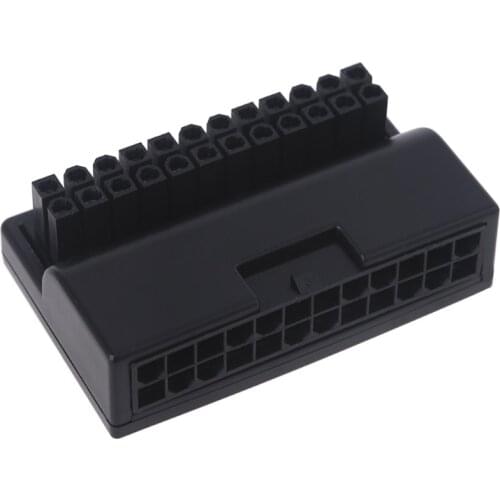 E65A 24Pin 90 Degree Connector Adapter Steering Head DIY MOD Mounting Accessories