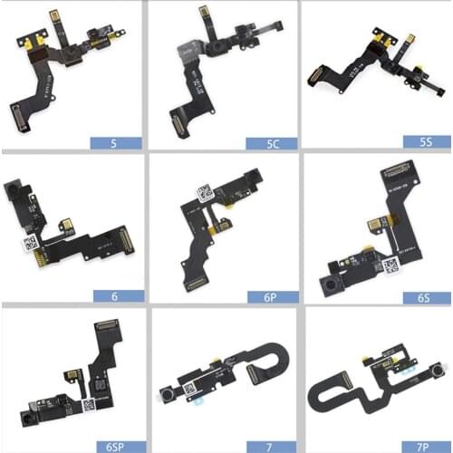 Front Camera with Sensor Proximity Light and Microphone Flex Cable Replacement for iPhone 5 5s 5c 6 6s 6plus 7 8 7plus 8plus