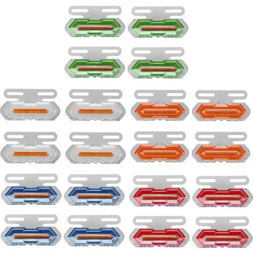 4/8pcs 24V LED Car Truck Side Marker Light Tail Lights Warning Tail Light Signal Lamps Trailer Lorry Bus Boat Caravans Camper