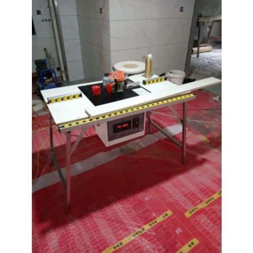 Edge banding machine mini PVC trimming machine enhanced version / double cylinder mold double-sided adhesive coating portable ho