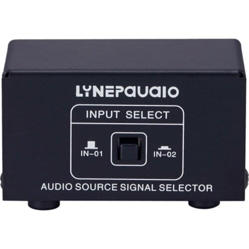 LYNEPAUAIO Audio Switcher 2 Input 1 Out or 1 Input 2 Out Stereo Speaker Switch Rca Audio Source Signal Selection No Loss
