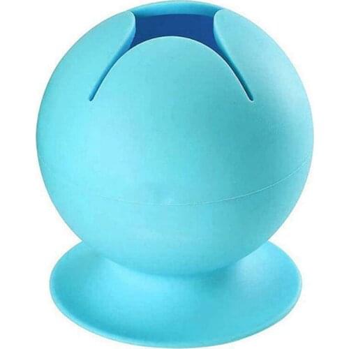 Trash Can Bin Paper Handicraft Waste Storage Table Cut Silicone Basket Adsorption Household Small Mini Suction Cup 1pcs Desktop