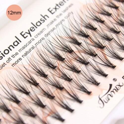 Soft Imitation Rabbit hair Fake Lashes Individual Lashes FUNMIX 20 Roots Super 0.07 Thickness False Eyelash Extensions