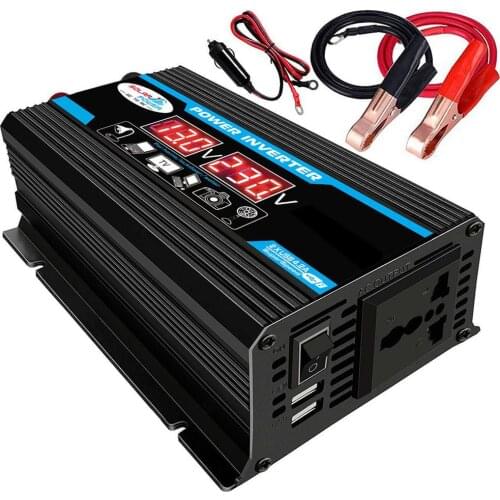 6000W Digital Car Inverter 12V To 220V Modified Sine Wave Inverter Voltage Converter + Lcd Display