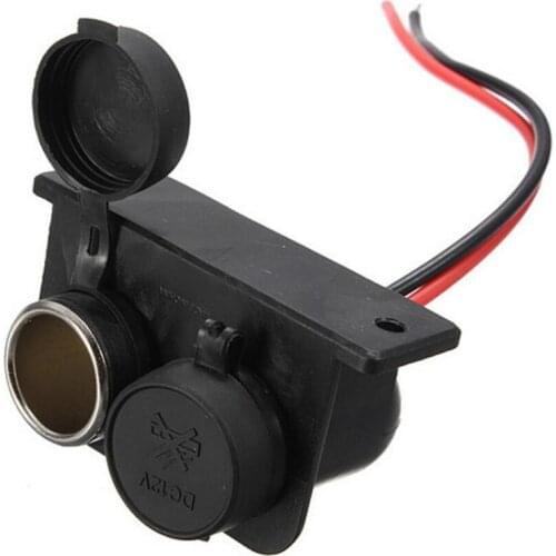 12v Female Car Cigar Cigarette Lighter Socket Plug Connector 2m Wiring Cable