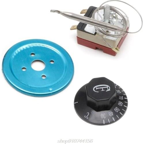 250V 16A Temperature Controller 30-110 Celsius Thermostat Knob Capillary Switch D01 20 Dropshipping