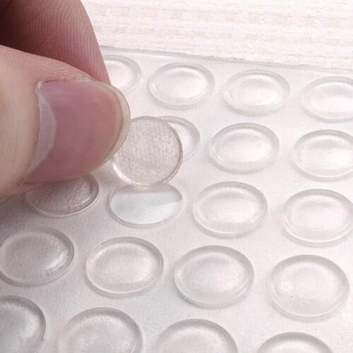 Silicone Wall Protector Damper Door Handle Bumper Guard Stopp Rubber Round Door Crash Pad Anti-Slip Sticker