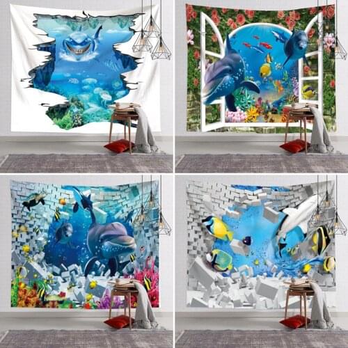 Nordic Background Fabric 3D Effect Tapestry Hanging Cloth HD Digital Printing Wall macrame wall hanging wall decor bedroom