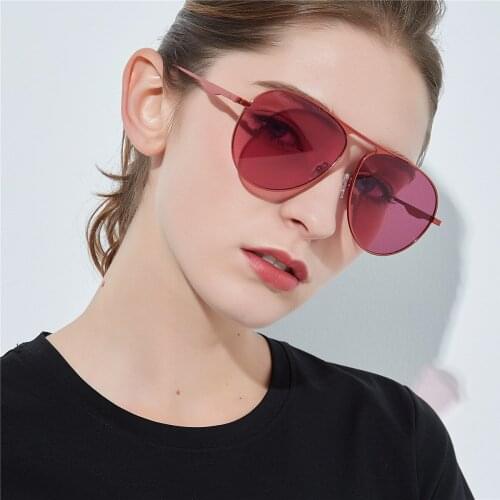 2019 Classic Style Metal Designer Sunglasses Women Men Vintage Red Frame Fashion Sun Glasses Lady UV400 Oculos De Sol Eyewear
