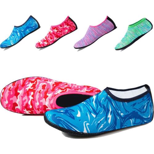 1PairBeach Swimming Water Sport Socks Anti Slip Shoes Yoga Fitness Dance Swim Surfing Diving Underwater Shoes For Kids Men Women
