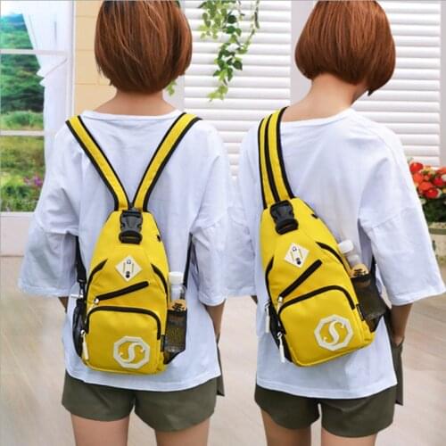 Shoulder bag backpack dual-use small backpack chest bag girl Oxford cloth bag male trend Messenger bag