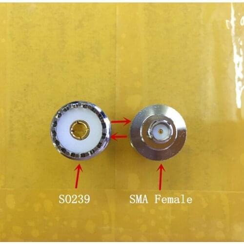 UHF SO239 SO-239 Female to SMA Female connector adapter