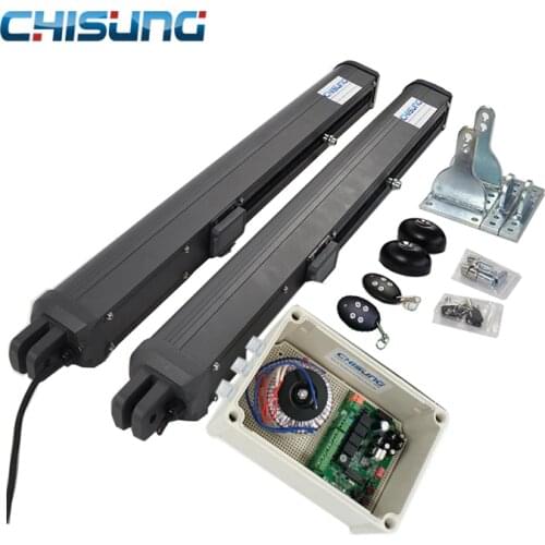 DC24V electric swing gate opener with remote controller good quality motors (Warning light Photocells sensor Keypad optional )