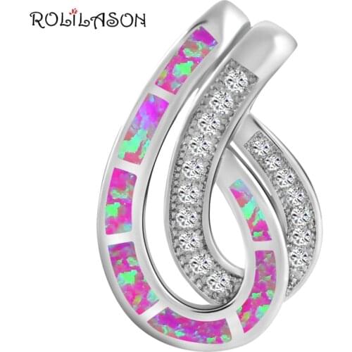In Style Australia zirconia Purple Fire Opal Fine Jewelry Silver Stamped Pendants for women Prom Fashion jewelry OP512