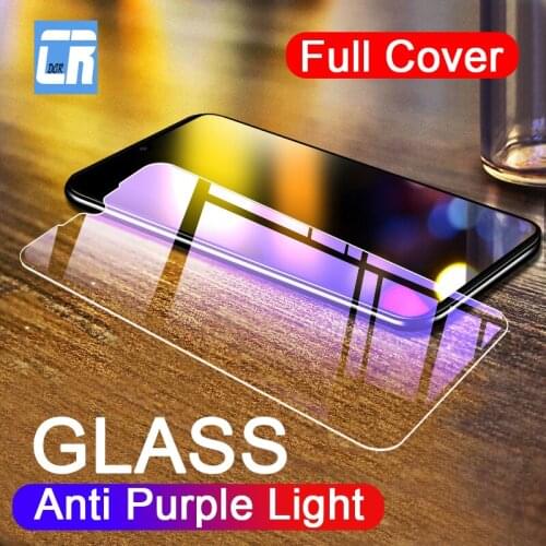 Anti Purple Light Full Cover Tempered Glass for Huawei Mate 20X 10 Pro Enjoy 9 Plus Honor 10 V10 8C 8X Max Screen Protector Film