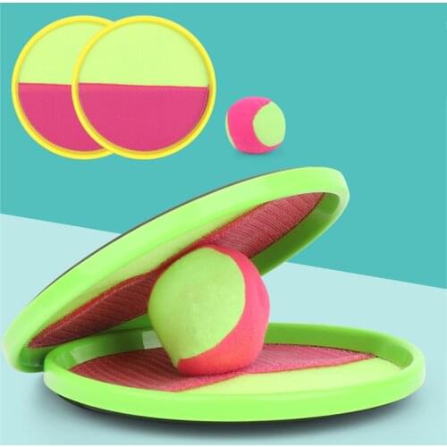 1Set Kids Sucker Sticky Ball Toy Outdoor Sports Catch Ball Game Set Throw And Catch Parent-Child Interactive Outdoor Toys