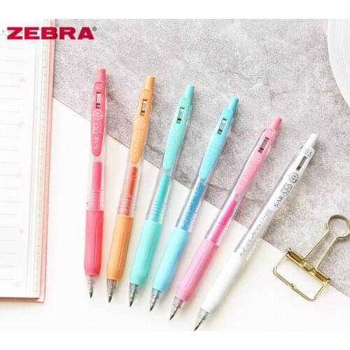 1pc Japan Zebra SARASA JJ15 Milk Color Series Pastel Press-type Gel Pen Water Based Multicolor Writing Office & School Supplies