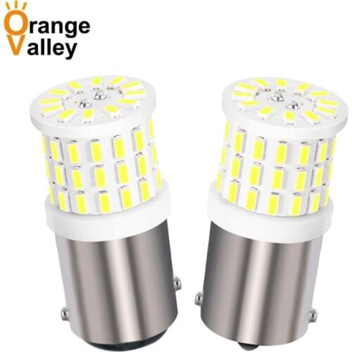 100PCS Super Bright 1156 BA15S BAU15S BAY15D 1157 P21W 57 SMD 3014 LED Car Auto Indicator Turn Side Light Parking Lamp