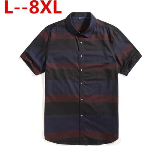 8XL 6XL 2020 Summer Fashion Men Casual Shirt Printed Brand Square Collar Slim Fit Lightweight Floral Thin Social Man Dress Shirt