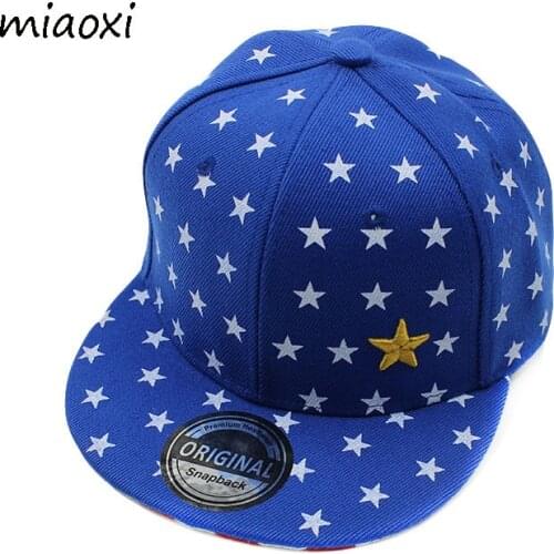 Miaoxi New High Quality Child Hip Hop Cap Boys Summer Baseball Caps Girl Star Adjustable Children Snapback Fashion Hat For Boy