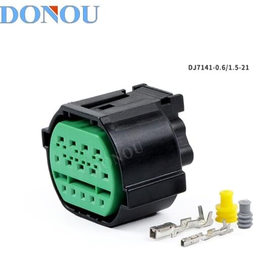 DJ7141-0.6-1.5-21 waterproof connector 14 p for kia auto headlight wiring harness plug terminal