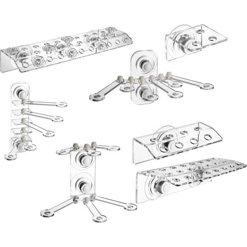 DW Aquarium High Quality And Ultra Clear Acrylic Coral Frag Plugs Rack Holder Bracket Fish Tank