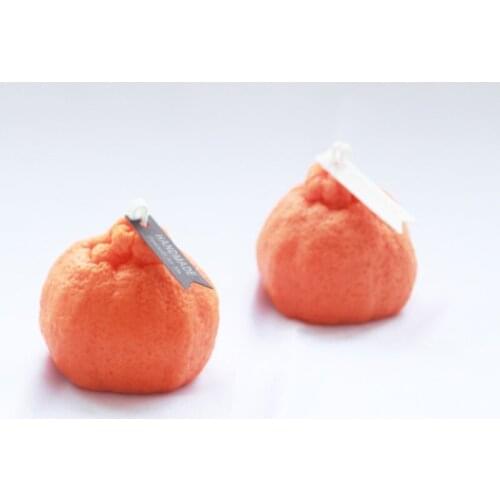 Ugly Orange Candle Mold Silicone Simulation Fruit Wax 3D Photo Props Home Table Christmas Decoration Gifts For Girl
