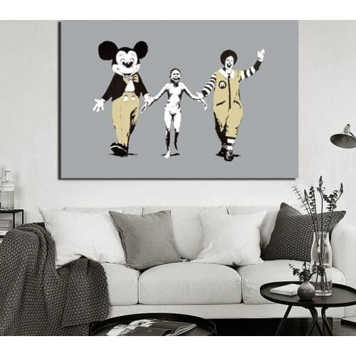 Artist Smile Street Poster Vintage Wall Art Canvas Painting Nordic Posters And Prints Canvas Art Wall Picture Kids Room Decor