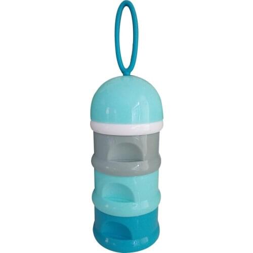 3 Compartments Baby Milk Powder Formula Dispenser Snack Food Storage Container