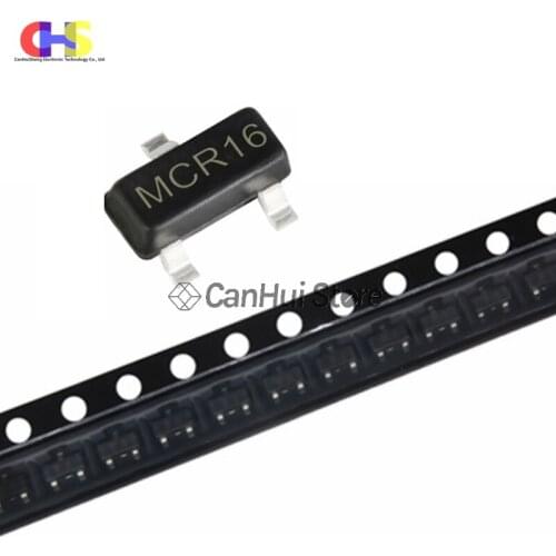50PCS MCR100-6 MCR16 SOT23 MCR1006 SMD Silicon controlled rectifier New Original
