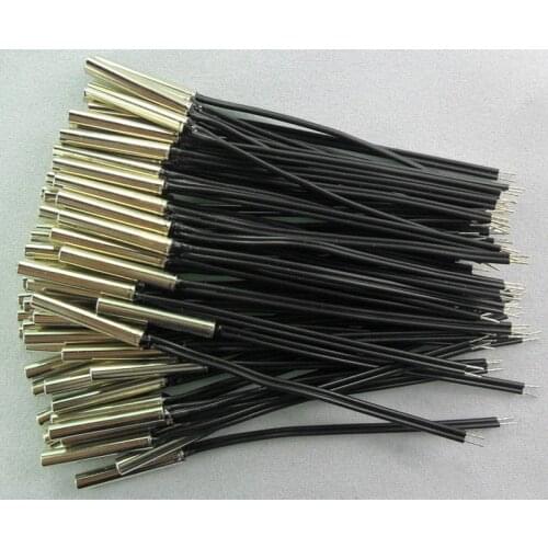50pcs / lot NTC thermistor temperature sensor module 50K 1% accuracy B value: 3950 Cable length 100MM 28