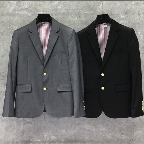 2021 Fashion Brand Blazer Men British Formal Suit Slim Fit Mens Jacket Spring And Autumn Single Breasted Solid Coat