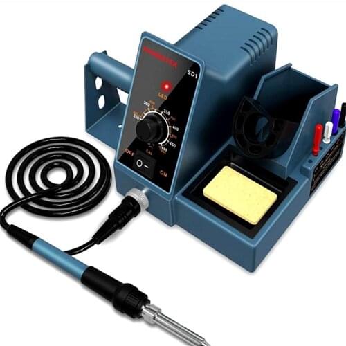 HANMATEK SD1/SD2 60W Digital Soldering Station Kit With Solder Wire Constant Temperature Adjustable Repair Welding Tool