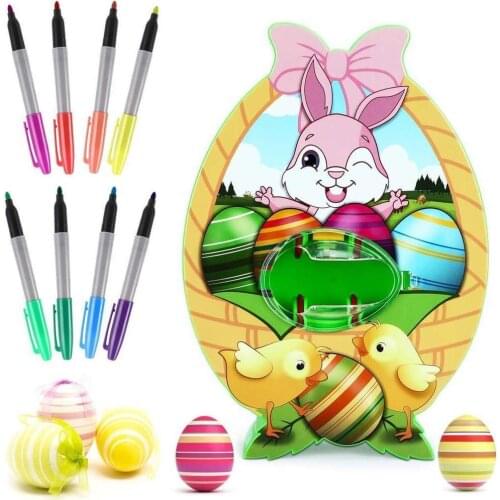 Easter Egg Decorating Kit Easter DIY Decorating Coloring Set Egg Spinner Machine With Accessories Children Play Toy Gift For Kid