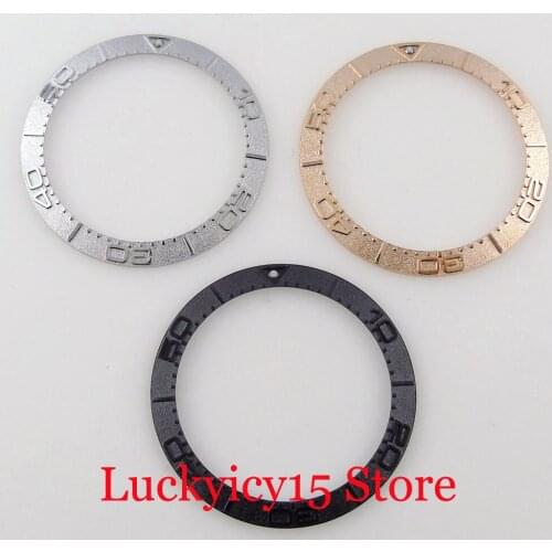 New 38mm*30.6mm Rose Gold Alloy Watch Bezel Ring Slope Insert fit 40mm Case