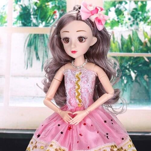 12 Joint movable BJD Doll, Cartoon doll DIY clothing, Girl doll, House crossing toy, Fashion nude, Plush doll, Hand-made clothes