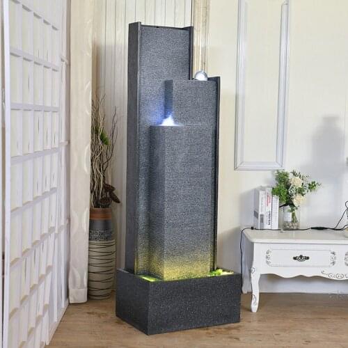 Modern Simple and Creative Water Curtain Wall Water Fountain Club Hotel Home Garden Office Decoration