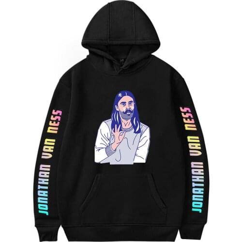 2021 New Arrival Jonathan Van Ness Hoodie Sweatshirts Men Women Print Pullover Harajuku Tracksui Clothes Hip Hop Ki Kids Clothes