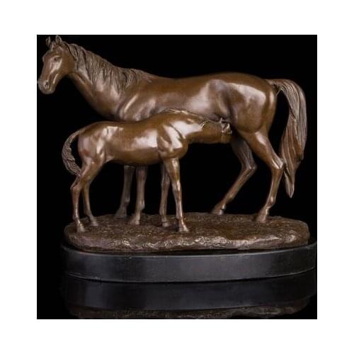 Pure copper art Animal horse Creative office home crafts ornaments