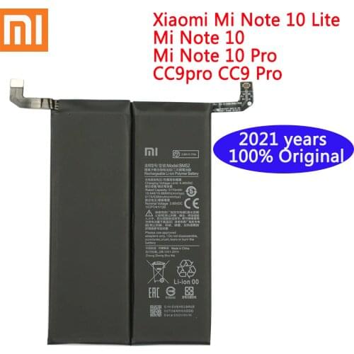 Xiao mi 100% Original New High Quality BM52 5260mAh Battery For Xiaomi Mi Note 10 Lite / Mi Note 10 Pro / CC9pro CC9 Pro Battery