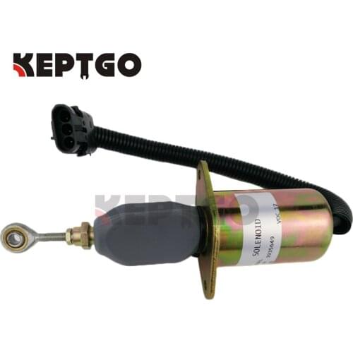 12V 3935649 SA-4764-12 Diesel Fuel Shut Down Stop Solenoid For Cummins 6CT