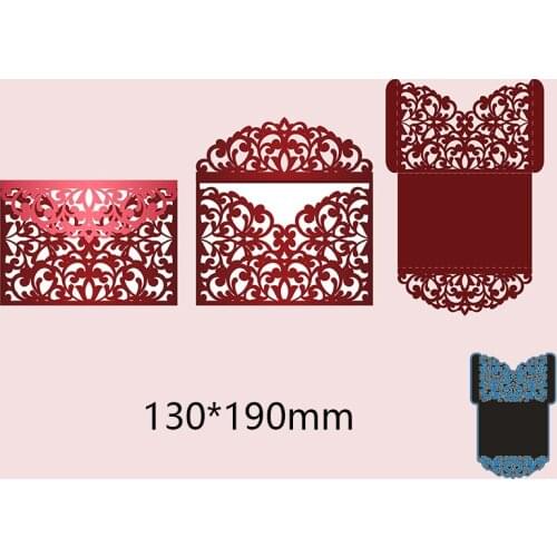 130*190mm Hollow envelope branches Stencil DIY Scrapbooking Photo Album Embossing Decorative Paper Card Craft