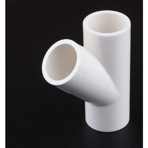 20pcs PVC Y Connector 20mm PVC Pipe 3 Way Connector Wye PVC Tube Repair Joint for Water Supply Irrigation Aquarium Circulation
