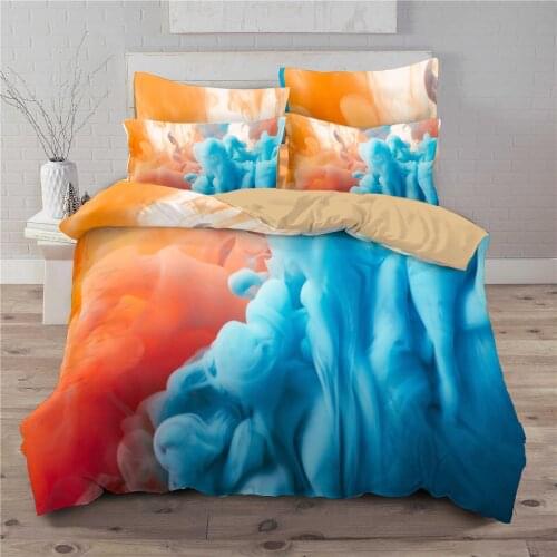 3D Watercolor Printed Duvet Cover Bedding Set Pillowcase Adult Child Bedroom Single Twin Queen Double King Quilt Cover 2/3 Pcs
