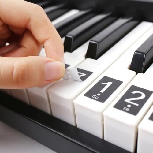 49/54/61 Key Piano Stickers Electronic Keyboard Label Note Stickers for Piano Learners