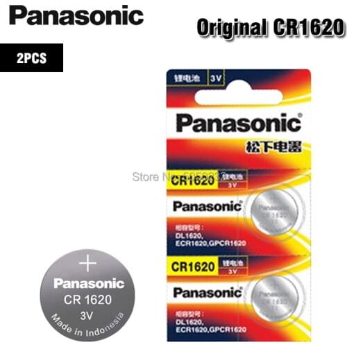 Hot Panasonic battery 2pc cr1620 cr 1620 3v button battery ECR1620 DL1620 5009LC KCR1620 BR1620 LM1620 for watch electronic toys