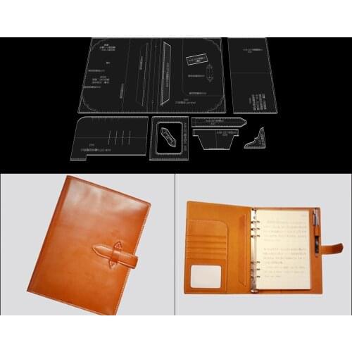 Acrylic Template DIY Handmade Leather Goods Notebook Cover Paper Pattern Notepad Handbook