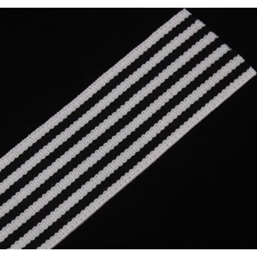 29mm Black White Elastic Stretch Webbing Ribbon Sewing Supplies Tape Band Belt Applique for Apparel Garments Strap 30yd/T1236